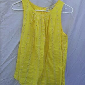 LOFT Yellow Sleeveless Top